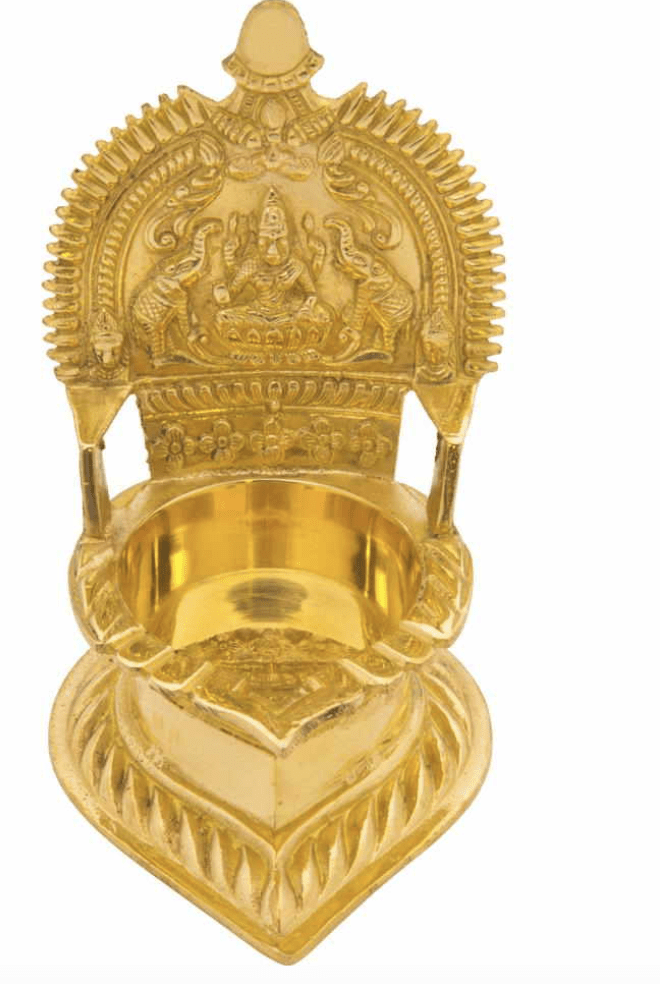 Brass Kamatchi Vilakku Small-1