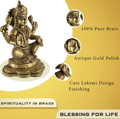 Brass lakshmi Statue