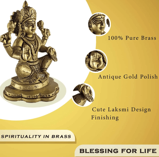 Brass lakshmi Statue