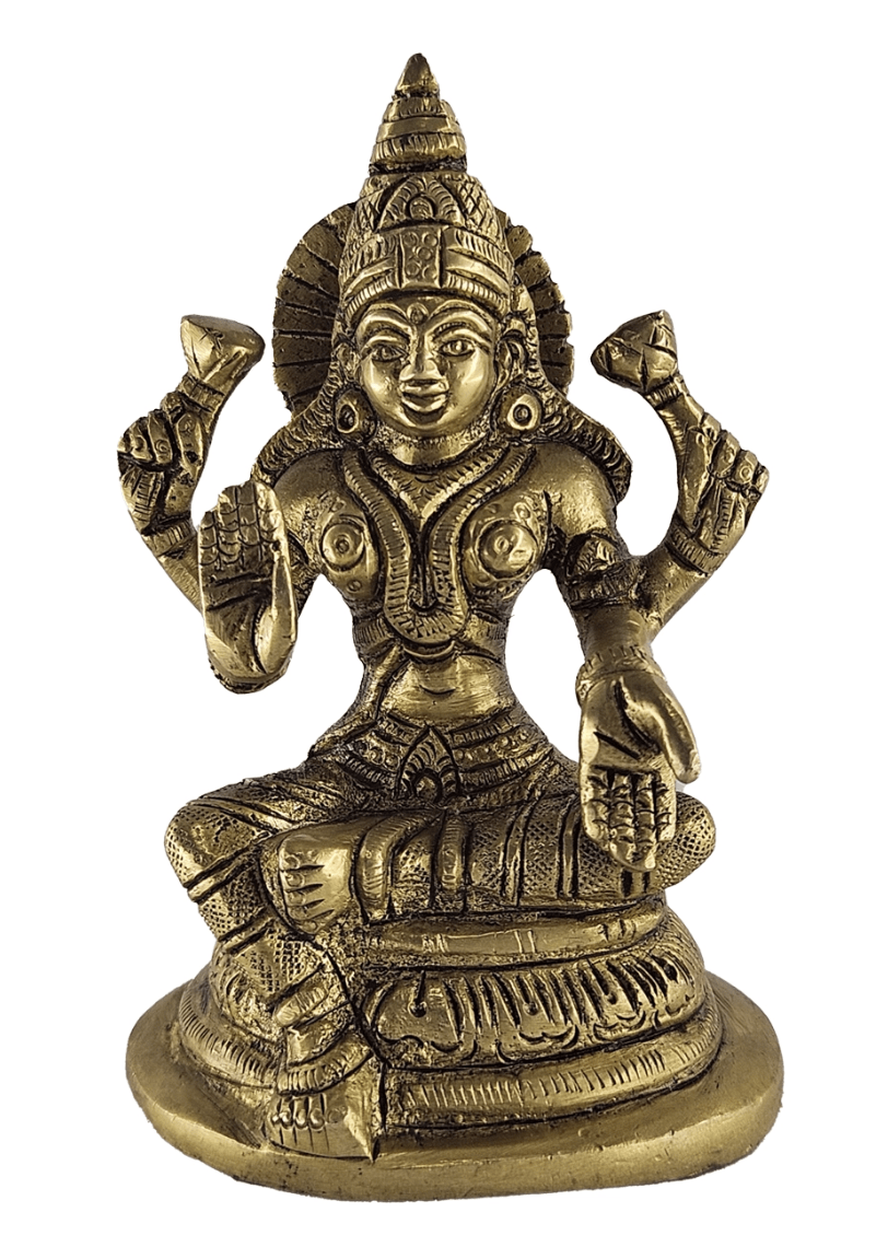 Brass Mahalakshmi Statue