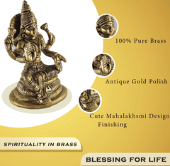 Brass Mahalakshmi Statue-2
