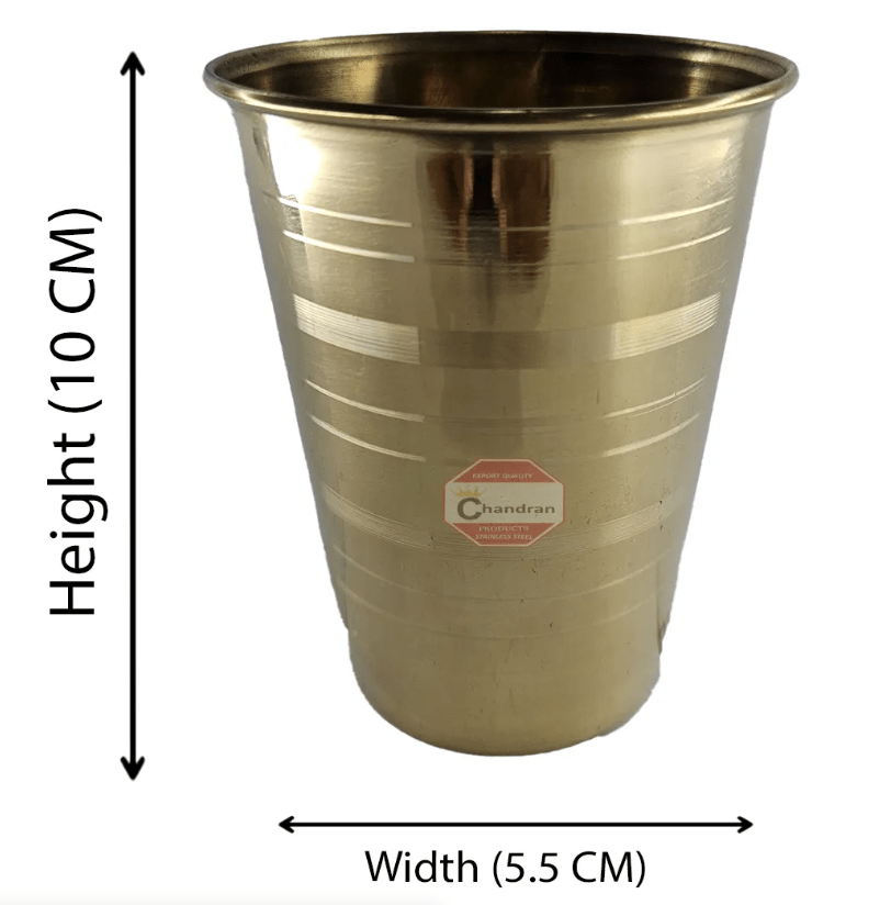 Brass weightless tumbler