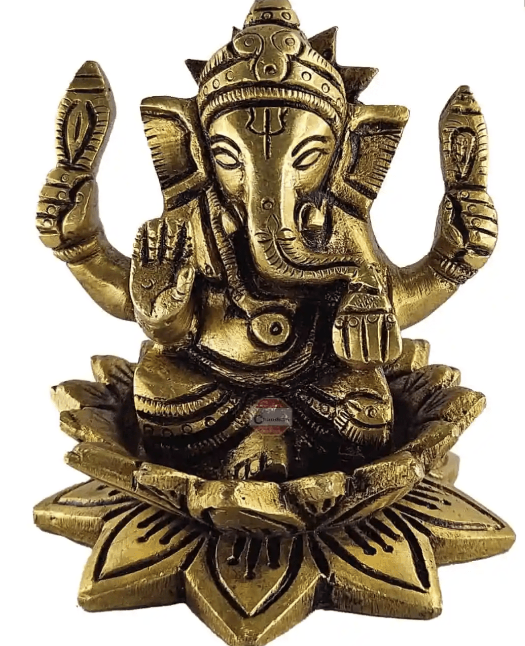 Lotus vinayagar brass