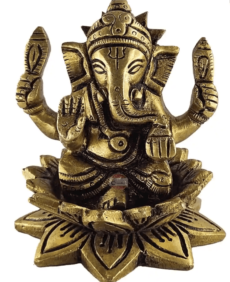 தாமரை விநாயகர் பித்தளை-1