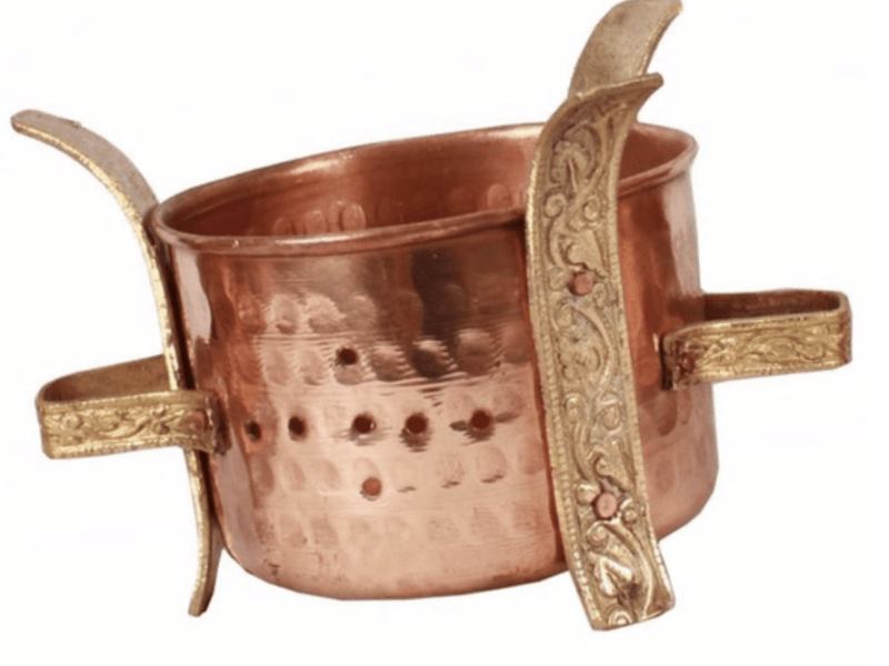 Copper Brass Sigri Food Warmer Big-1