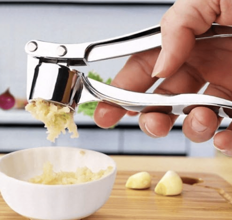 Stainless Steel Garlic Crusher Presser Garlic Press Multi-Function Manual Portable Garlic Crusher Ginger Mincer Easy to use-2