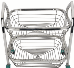 Stainless Steel Fruit Trolley 2 Step-1