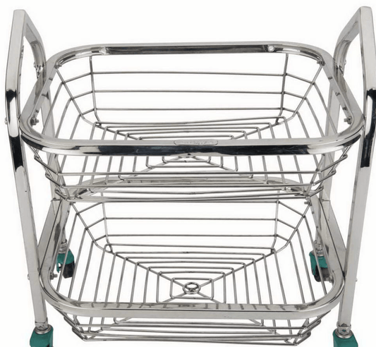 Stainless Steel Fruit Trolley 2 Step