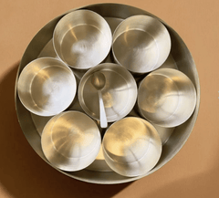 Masala Box in Brass - Spice, Masala Storage Organizer Masala Dabba for Everyday Kitchen Use | Handmade in India-2
