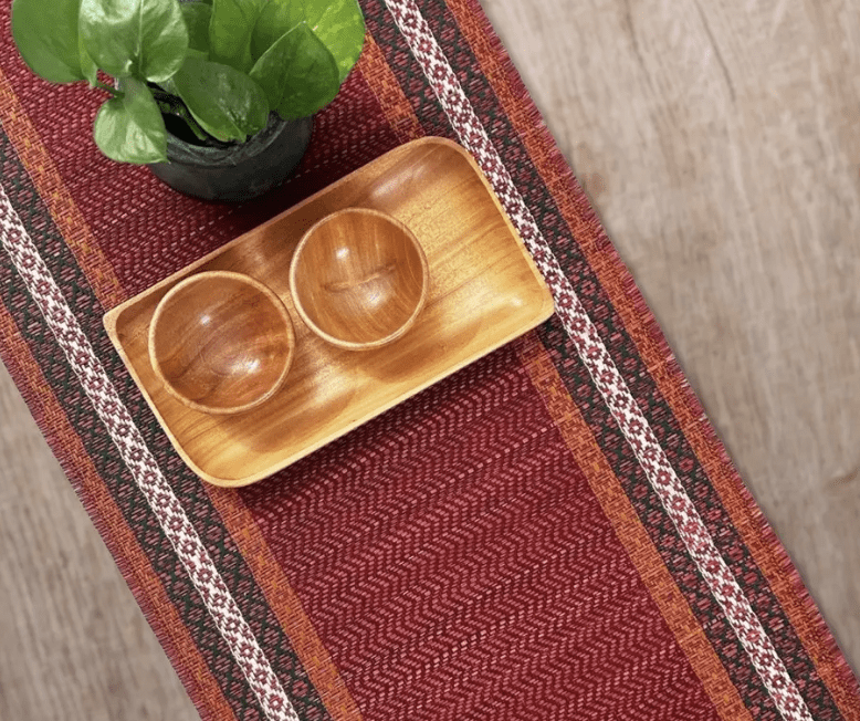 Handmade Dining Table Runner | Eco-Friendly Tableware Sustainably Handwoven from Natural Grass-1