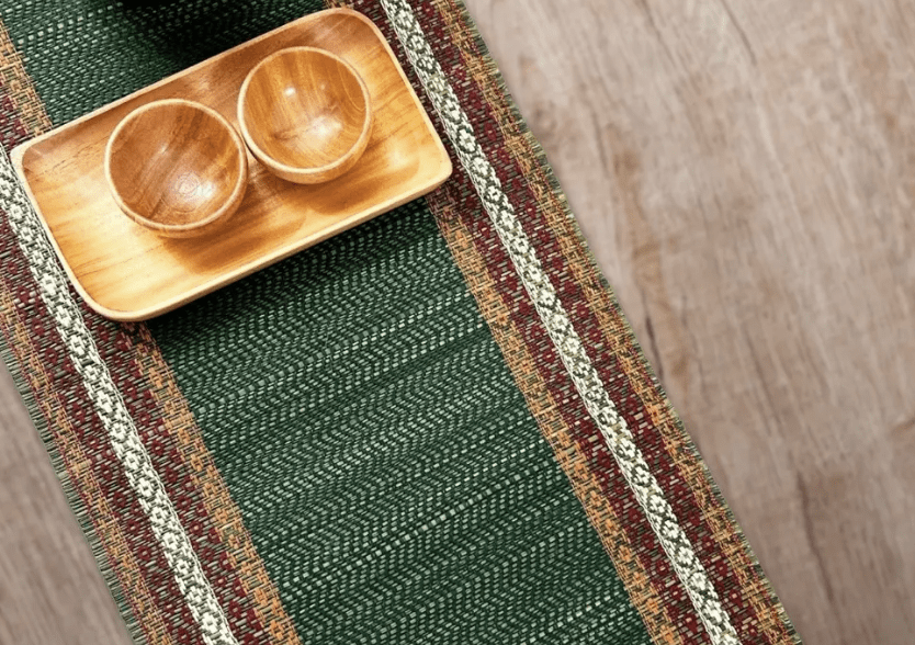 Handmade Dining Table Runner | Eco-Friendly Tableware Sustainably Handwoven from Natural Grass