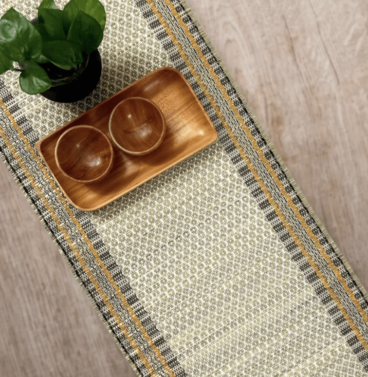 Handmade Dining Table Runner | Eco-Friendly Tableware Sustainably Handwoven from Natural Grass
