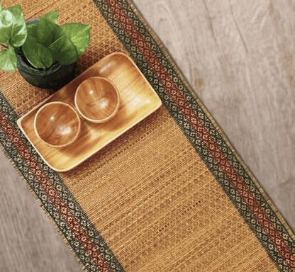 Handmade Dining Table Runner | Eco-Friendly Tableware Sustainably Handwoven from Natural Grass