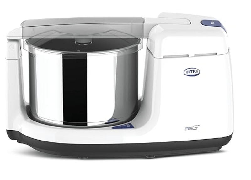 Ultra BIGG+ 2.5 Litre Table Top Wet Grinder -White | Fast Grinding Conical Stones, 150W Motor & 5 Years Warranty | AISI 304 Food-Grade SS Multi Utility Cylindrical Drum, CE Certified-1