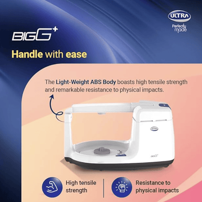 अल्ट्रा स्टेनलेस स्टील बिग+ 2.5L वेट ग्राइंडर (नीला) 