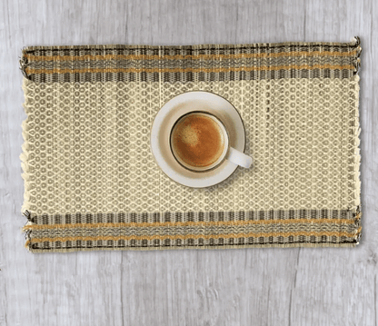 Handmade Dining Table Mats in Green (Set of 2/4/6) | Eco Friendly Tableware Sustainably Handwoven from Natural Grass