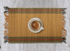 Handmade Dining Table Mats in Green (Set of 2/4/6) | Eco Friendly Tableware Sustainably Handwoven from Natural Grass-4