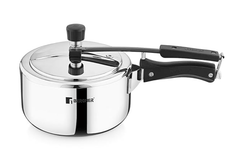 Bergner Argent TriPly 18/10 Stainless Steel 1.5 Ltr Inner Lid Pressure Cooker, Pressure Cooker with Rivetless Technology, 2.5mm Body Thickness, Induction Bottom and Gas Ready, Silver, 5-Year Warranty-1
