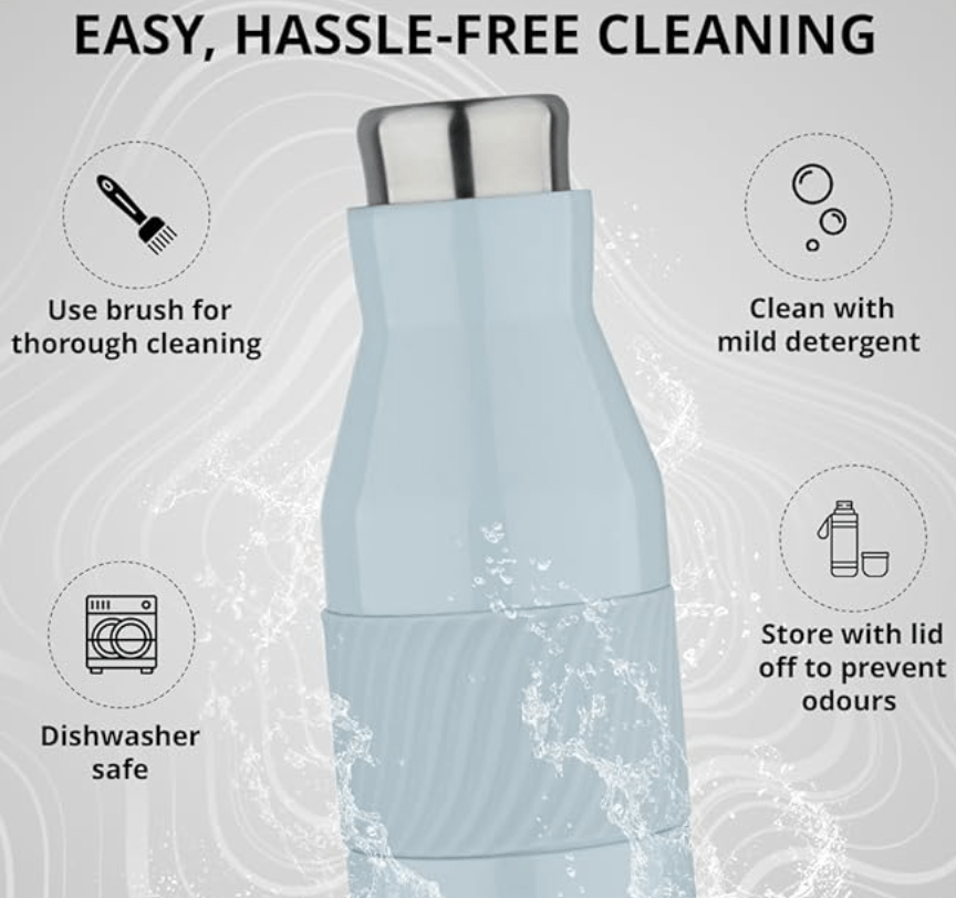 Bergner Walking 600 ml Thermo Steel Bottle/Flask, Hot/Cold, Vacuum Insulated