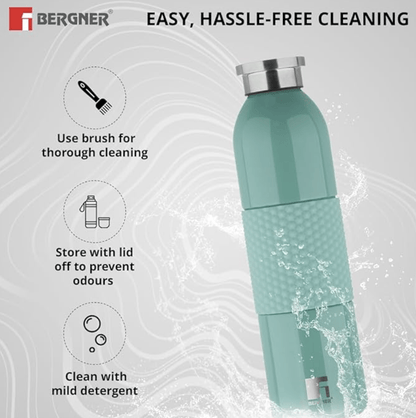 Bergner Walking 600 ml Thermo Steel Bottle/Flask, Hot/Cold, Vacuum Insulated