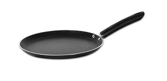 बर्गनर एसेंशियल प्लस 5 लेयर मार्बल नॉन-स्टिक तवा/डोसा तवा, 25 सेमी, इंडक्शन बेस, खाद्य सुरक्षित (पीएफओए मुक्त), मोटाई 3.0 मिमी, बर्गनर द्वारा 1 वर्ष की वारंटी, काला 