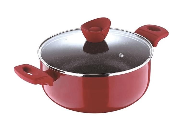 Bergner Bellini Plus Non Stick Casserole/Biryani Pot/Handi with Glass Lid-1
