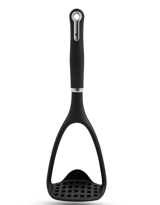 रसोई के लिए बर्गनर मास्टर प्रो नायलॉन आलू पाव भाजी मैशर (काला) 