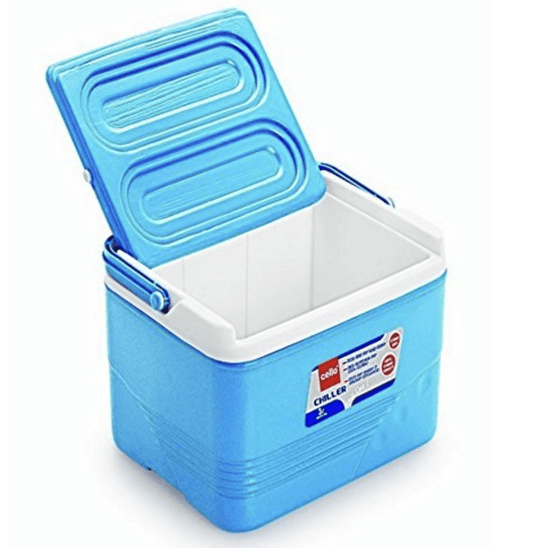 सेलो चिलर आइस बॉक्स | यात्रा, पार्टी, बार के लिए मानक आकार | ठंडे पेय | चिकित्सा प्रयोजन | 3 लीटर, नीला 