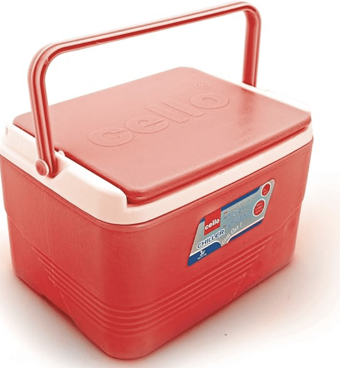 Cello Chiller Ice Box | Standard Size for Travel Party Bar Ice Cubes | Cold Drinks | Medical Purpose | 3 Litre