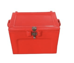 Insulated Chiller Ice Box | Roto-Moulded Ice Cooler | Standard Size for Travel, BBQ, Picnic, Camping, Hiking, Fishing & Other Outdoor Activities | 50 LTR, Red-1
