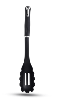 Bergner Master Pro Nylon Spaghetti Spoon (Black)-1