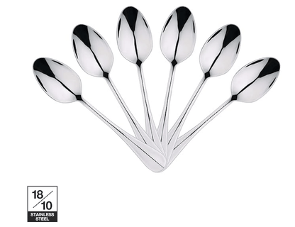 Bergner Baguette 6 Pcs Stainless Steel Table Spoon Set