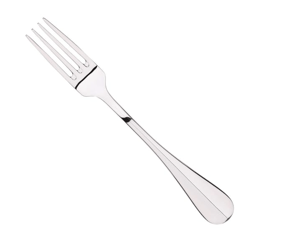 बर्गनर बैगेट 6 पीस स्टेनलेस स्टील टेबल फोर्क सेट 