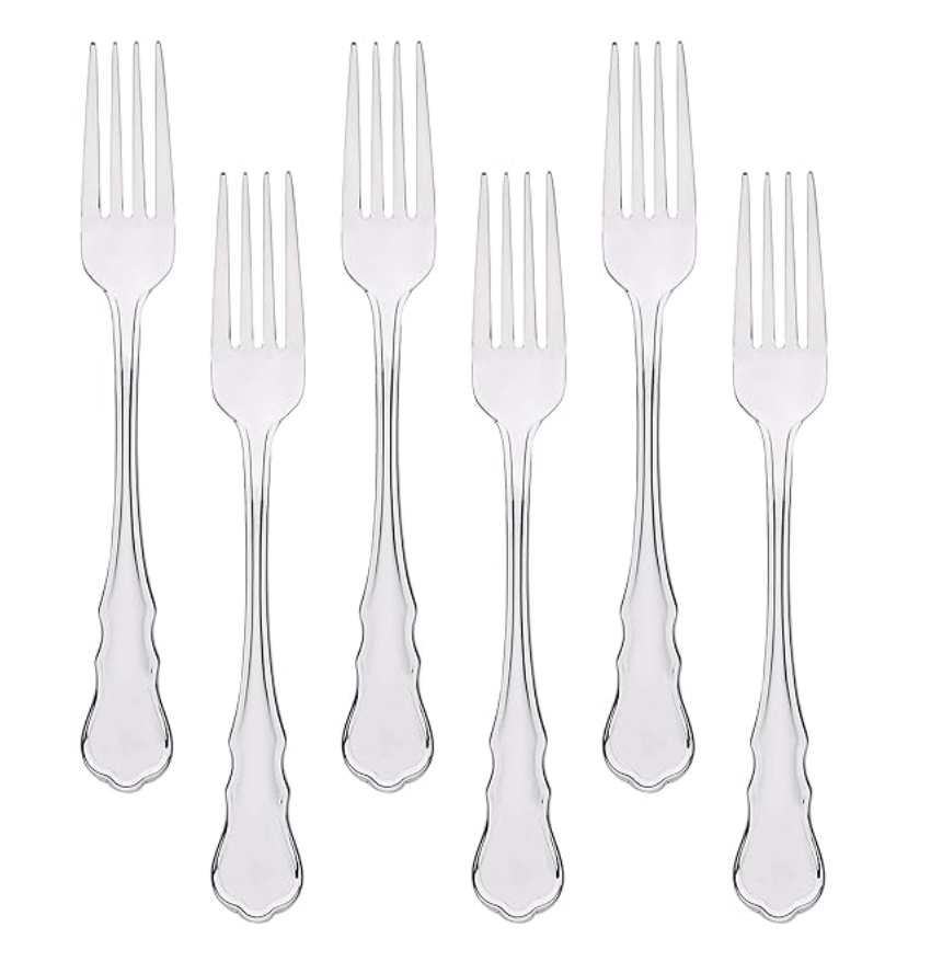 பெர்க்னர் வளையல் 6 பிசிக்கள் ஸ்டெய்ன்லெஸ் ஸ்டீல் டெசர்ட் ஃபோர்க் செட் 