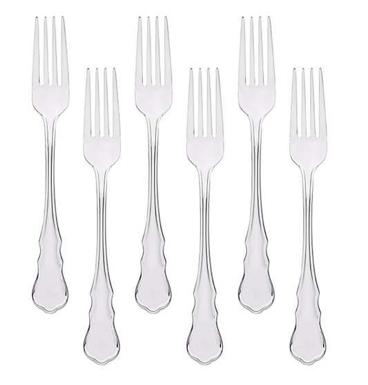 बर्गनर चूड़ी 6 पीस स्टेनलेस स्टील मिठाई कांटा सेट 