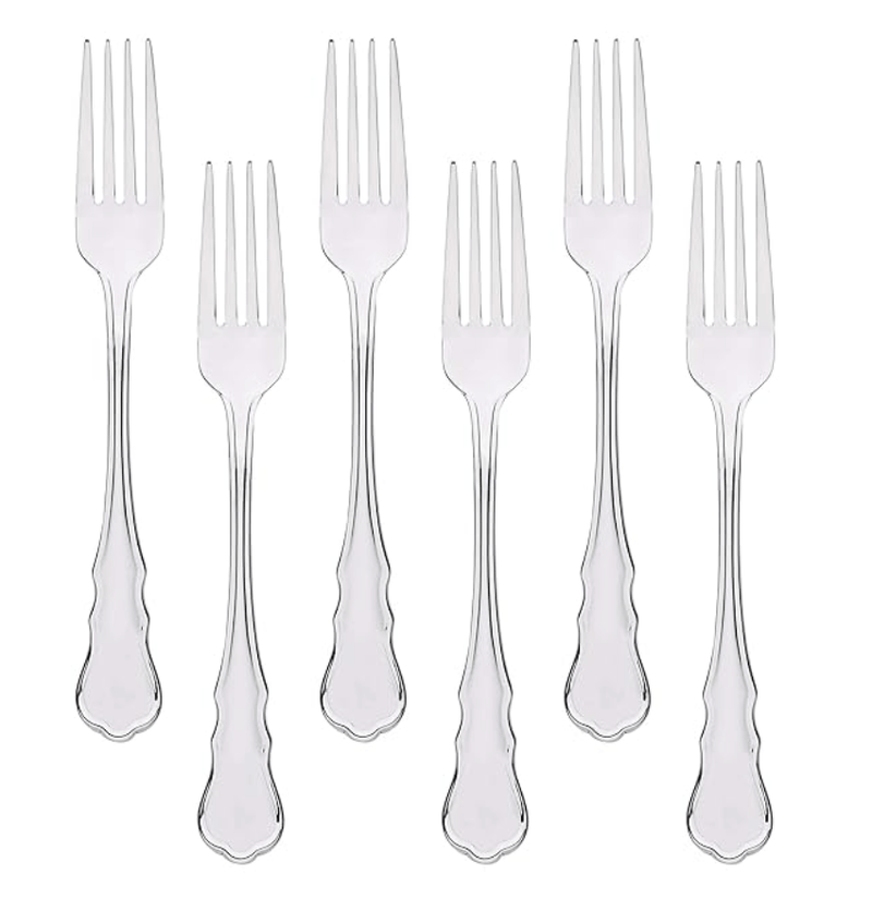 Bergner Bangle 6 Pcs Stainless Steel Dessert Fork Set-1