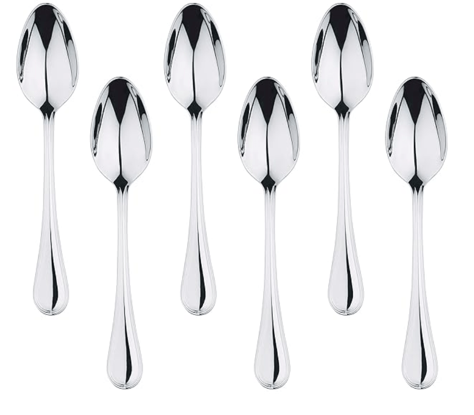 Bergner Crown 6 Pcs Stainless Steel Dessert Spoon Set