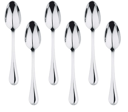 Bergner Crown 6 Pcs Stainless Steel Dessert Spoon Set