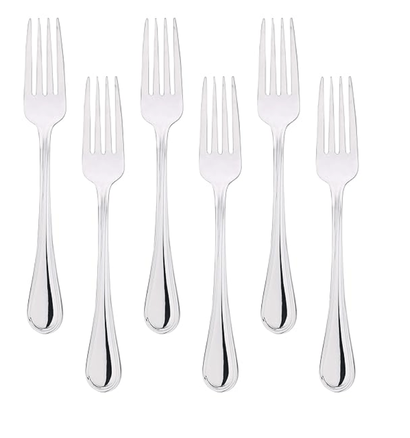 Bergner Crown 6 Pcs Stainless Steel Table Fork Set