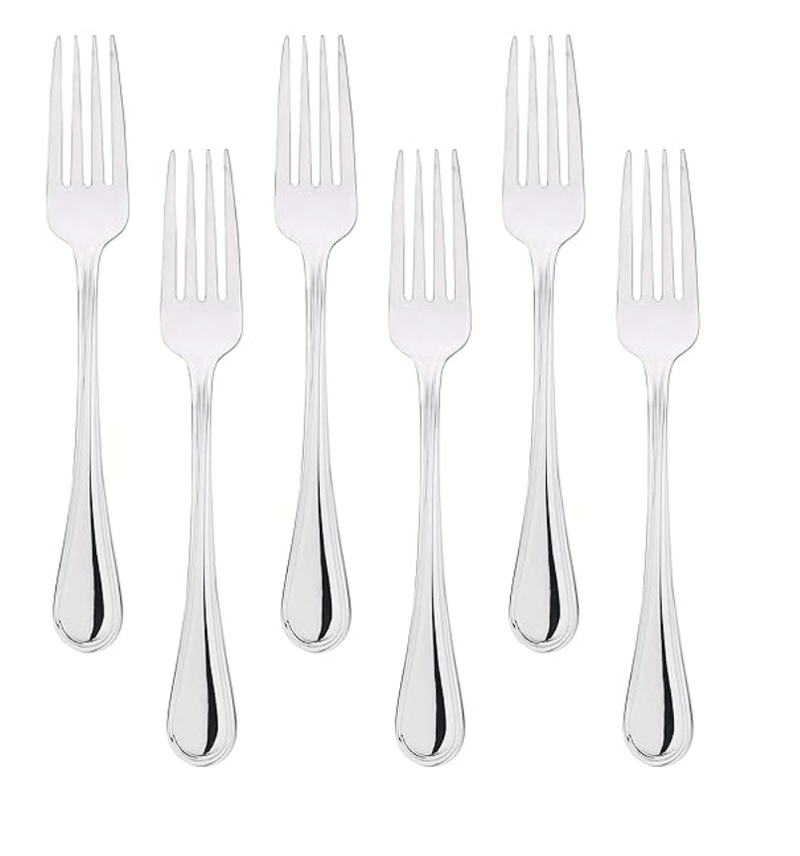 Bergner Crown 6 Pcs Stainless Steel Table Fork Set-1