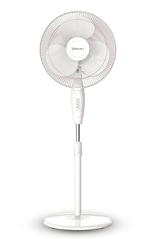Bajaj Frore Neo 400 MM Oscillating Pedestal Fan for Home | Aerodynamically Balanced Blades | 100% CopperMotor | HighAir Delivery | 3-Speed Control | Rust Free | 2-Yr Warranty 【White】