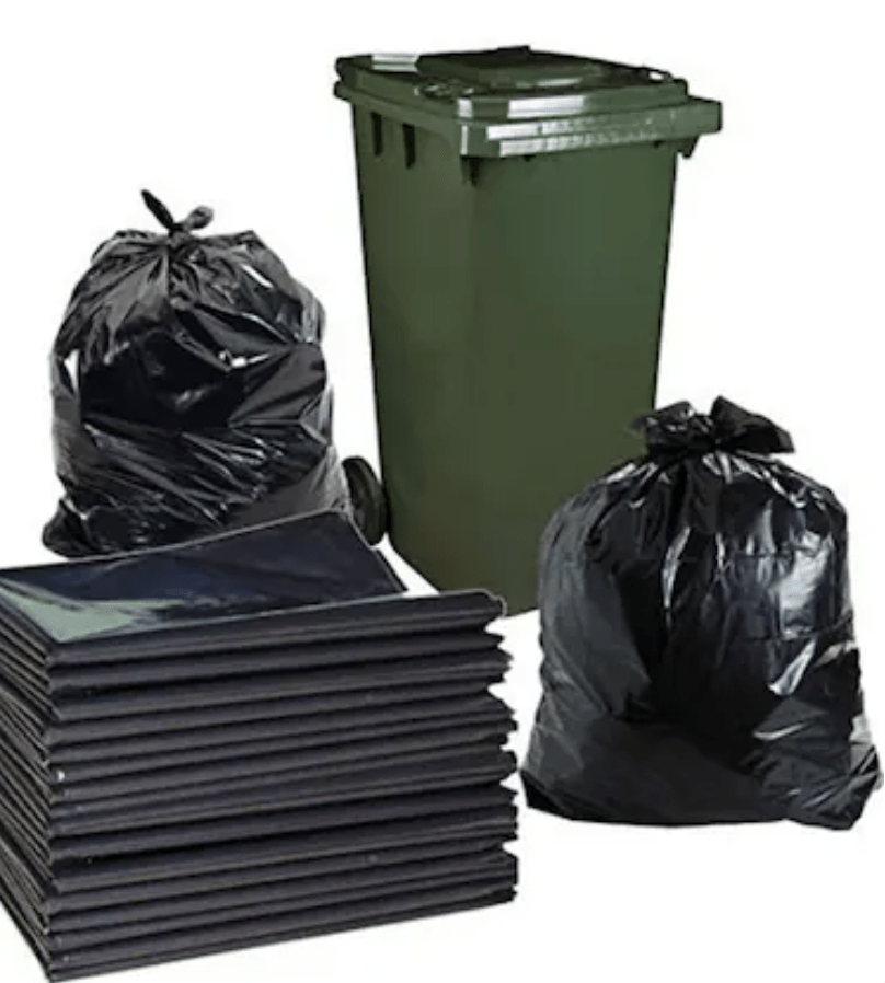 120 லிட்டர் டிஸ்போசபிள் குப்பை குப்பை கழிவு டஸ்ட்பினை மூடிகள் 35x45 அங்குலம் (10 பேக்)