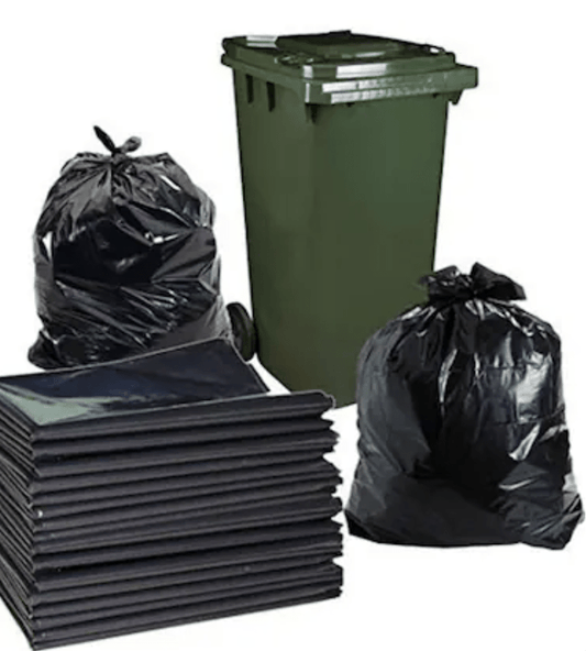 120 லிட்டர் டிஸ்போசபிள் குப்பை குப்பை கழிவு டஸ்ட்பினை மூடிகள் 35x45 அங்குலம் (10 பேக்)