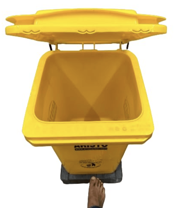 ARISTO 120 L Plastic Pedal Dustbin-3