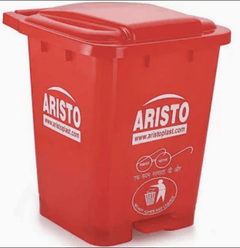 ARISTO Plastic Wheel Step-On Pedal Garbage Waste Dustbin (65 LTR)-7