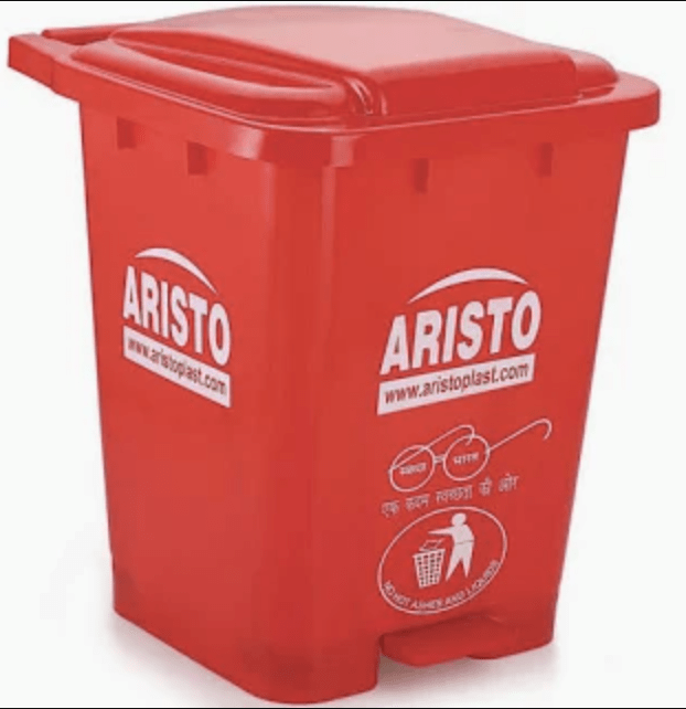 ARISTO Plastic Wheel Step-On Pedal Garbage Waste Dustbin (65 LTR)-7