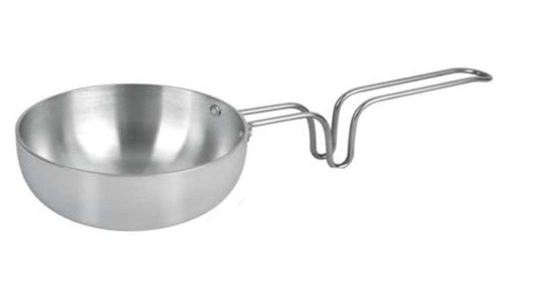 Aluminium Tadka Pan | Non Stick Tadka Pan Unbreakable Steel Handle Tadka Pan | Chowka Pan Kadai Vagariya | Aluminium Tadka Kadhai with Steel Handle Aluminium Tadka Pan)