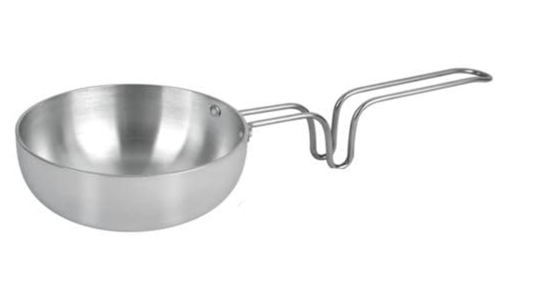 Aluminium Tadka Pan | Non Stick Tadka Pan Unbreakable Steel Handle Tadka Pan | Chowka Pan Kadai Vagariya | Aluminium Tadka Kadhai with Steel Handle Aluminium Tadka Pan)
