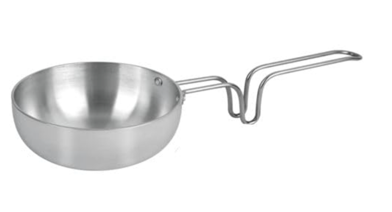 Aluminium Tadka Pan | Non Stick Tadka Pan Unbreakable Steel Handle Tadka Pan | Chowka Pan Kadai Vagariya | Aluminium Tadka Kadhai with Steel Handle Aluminium Tadka Pan)-1
