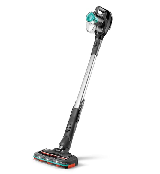 Philips SpeedPro FC6726/01 – Cordless vacuum cleaner, With Up to 40 mins of run time, Integrated accessories for quick switches, 180-degree suction nozzle with LEDs, Mini Turbo Brush for pet hair